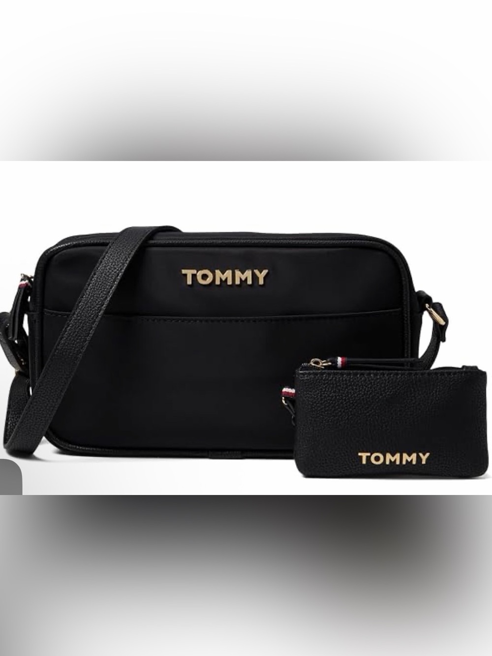 Tommy Hilfiger Anastasia II Camera Black Crossbody Bag with Coin Pouch